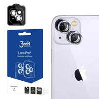 3mk iPhone Lens Protection Pro 14 6.1" violet/violet Protecția obiectivului camerei foto cu cadru de montare 1 buc.
