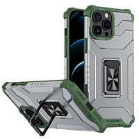 Inel de cristal Case hibrid blindat husa acoperire + magnetic suport iPhone 13 Pro verde