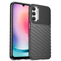 Husa Case husanou Tunet pentru Samsung Galaxy A24 4G siliko armurată capac negru Case