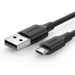 Cablu micro USB UGREEN QC 3.0 2.4A 1.5m (negru)