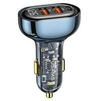 USAMS Charg. sam. 2xUSB+1xUSB-C 80W Fast Charge albastru/albastru CC159CC02 (US-CC159)