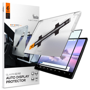 Folie sticla Spigen STICLĂ FC "EZ FIT" TESLA MODEL X 2022 / MODEL S 2021 NEGRU