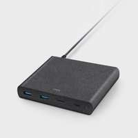 Incarcator UNIQ HUB Surge 90W 2xUSB Quick Charge 3.0 2xUSB-C PD 3.0 Negru