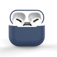 Husa pentru AirPods Pro silikonou husă moale casti albastru (case C)