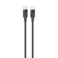 Cablu USAMS USB-C la USB-C PD USB-C încărcare rapidă 1,2 m 100 W Lithe Series negru/negru SJ567USB01(US-SJ567)