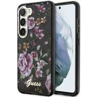 Husacase Guess GUHCS23MHCFWSK S23 Plus S916 negru/negru Hard Flower Collection Case