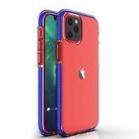 Primăvară Case capac de gel husa cu ramă colorată pentru iPhone 12 mini albastru închis