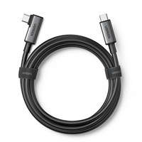 cablu Ugreen USB tip C înclinat - USB tip C pentru încărcare / transfer de date de 60 W cu suport pentru ochelari VR (de ex. Oculus Quest 2) 5m negru (US551)