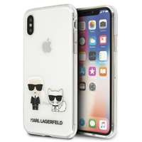 Husa KARL LAGERFELD Apple iPhone  Xs Max Transparent Karl &amp; Choupette Clear Hardcase