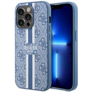 Husa iPhonecase MagSafe Guess GUHMP14LP4P4RPSB 14 Pro 6.1" albastru/albastru tare 4G dungi imprimate Case