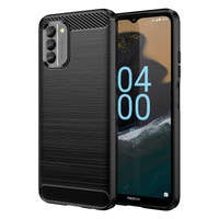 Case husanounou Carbon Nokia G400 flexibil siliko carbo negru de carbon