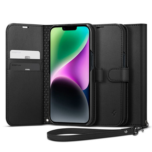 Husa Spigen Wallet S iPhone 14 negru Case