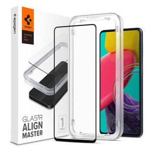 Spigen ALM STICLĂ FC GALAXY M53 5G Folie sticla NEGRU