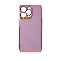Case husa Culoare de iluminare pentru Xiaomi Redmi Note 11 capacul de gel cu cadru auriu violet