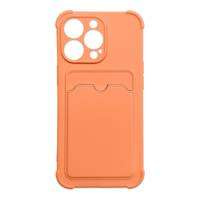 Card Armor Case husa capac pentru iPhone 12 Pro siliko card portofelnou armat husa Air Bag portocaliu