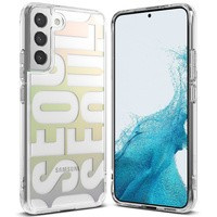 Ringke Fusion Design blindat husa husă cu ramă de gel Samsung Galaxy S22+ (S22 Plus) transparent (Seul) (F593R89)