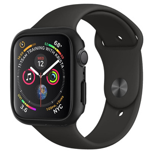 Husa SPIGEN Apple  Watch 4 / 5 / 6 / SE (44mm) Carcasă neagră subțire de culoare neagră