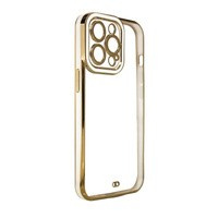Case husa Moda pentru Samsung Galaxy A12 5G Galaxy A12 5G capacul de gel cu rama de aur alb
