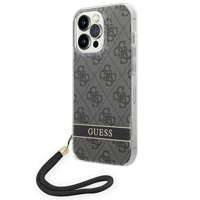 Husa Apple iPhone GUESS 14 Pro 4G Print Strap negru tarecase