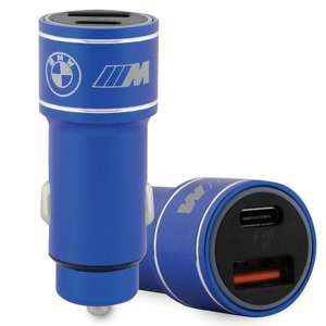 BMW incarcator BMCCMUSBCB PD-QC 3.0 20W Fast Charge albastru/albastru M Edition