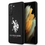 Husa US POLO Samsung Galaxy S21 Plus Silicone Logo USHCS21MSLHRBK Negru Case