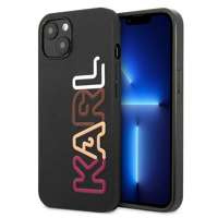 Husa Apple iPhone KARL LAGERFELD 13 Multipink Brand Black Hardcase