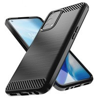 Carbon Case flexibil husa acoperire OnePlus Nord N200 5G negru