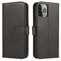 Husa Mag Case husa net pentru Xiaomi Redmi Note 12 flip cover portofel portofel stand negru Case