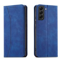 Magnet Fancy Case husa pentru Samsung Galaxy S22+ (S22 Plus) card portofel carte de caz titularul cardului albastru