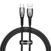 Baseus cablu Seria Glimmer pentru încărcare rapidă USB-A - USB-C 100W 480Mbps 1m negru