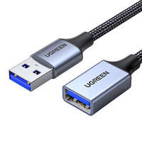 cablu Ugreen extender adaptor USB (mascul) - USB (femelă) 3.0 5Gb/s cablu 2 m gri (US115)