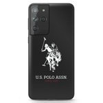 Husa US POLO Samsung Galaxy S21 Ultra G998 Shiny Big Logo USHCS21LTPUHRBK Negru Case