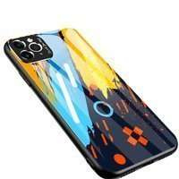 Culoare Sticlă Case husa capacul de acoperire sticlă sticlă călită cu capacul camerei iPhone 11 Pro Max model 1