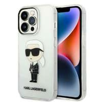 Husa Karl Lagerfeld iPhone 14 Pro Max 6.7" transparent hardcase Ikonik Karl Lagerfeld