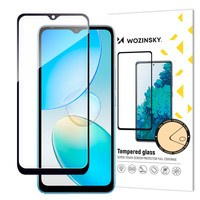 folie sticla ecrancase Wozinsky Full Glue Infinix Hot 12i pentru toate cu cadru negru ( prietenos)