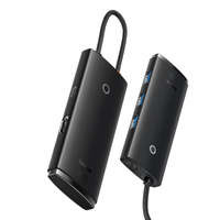 Baseus Stație de andocare cu 5 porturi Type-C HUB Lite Series (Type-C la HDMI+USB3.0*3+PD) Negru