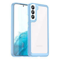 Case husa Spațiu exterior Samsung Galaxy S23+ capac cu ramă flexibilă albastru