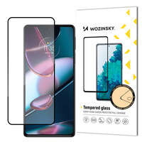 folie sticla ecran Case Wozinsky super-puternic Full Glue pentru întreaga cu cadru Friendly Motorola Edge 30 negru
