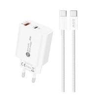 A6MaxL 20W USB-A USB-C încărcător de perete cu USB-C - cablu USB-C 1m - alb