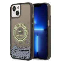 Husa Apple iPhone Liquid Glitter KARL LAGERFELD 14 RSG Black Hardcase