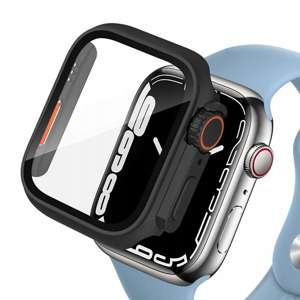 TECH-PROTECT DEFENSE360 Apple Watch 4 / 5 / 6 / SE (44MM) NEGRU/PORTOCALIU