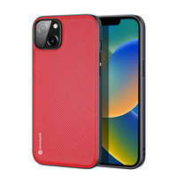 Dux Ducis Fino husa nylo acoperit cu capacnoum material iPhone 14 Plus roșu