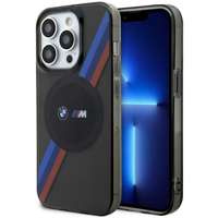 Husa iPhonecase BMW BMHMP14XHDTK 14 Pro Max 6.7" gri/gri greu Tricolor Stripes MagSafe