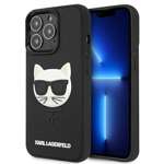 Husa KARL LAGERFELD Apple iPhone 13 Pro Max 3D Cauciuc Choupette Neagra Husa Hardcase