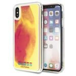 Husa Guess iPhone X X XS pink Pink Pink Hard Case California Glow in the dark