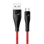 USAMS Cablu împletitură împletită U41 USB-C/USB Fast Charge 1m roșu/roșu SJ392USB02 (US-SJ392)