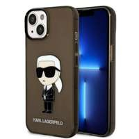 Husa Karl Lagerfeld iPhone 14 Plus 6.7" negru/negru hardcase Ikonik Karl Lagerfeld