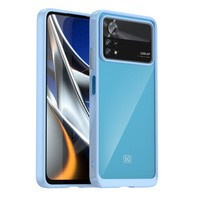 Case husa Spațiu exterior Xiaomi Poco X4 Pro 5G caz cu cadru flexibil albastru