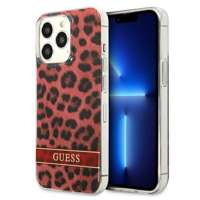 Husa GUESS Apple iPhone 13 13 Pro Leopard Red Hardcase