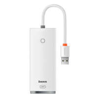 Baseus Lite Series HUB USB multifuncțional 4 în 1 - 4x USB 3.2 gen 1 25 cm alb (WKQX030002)